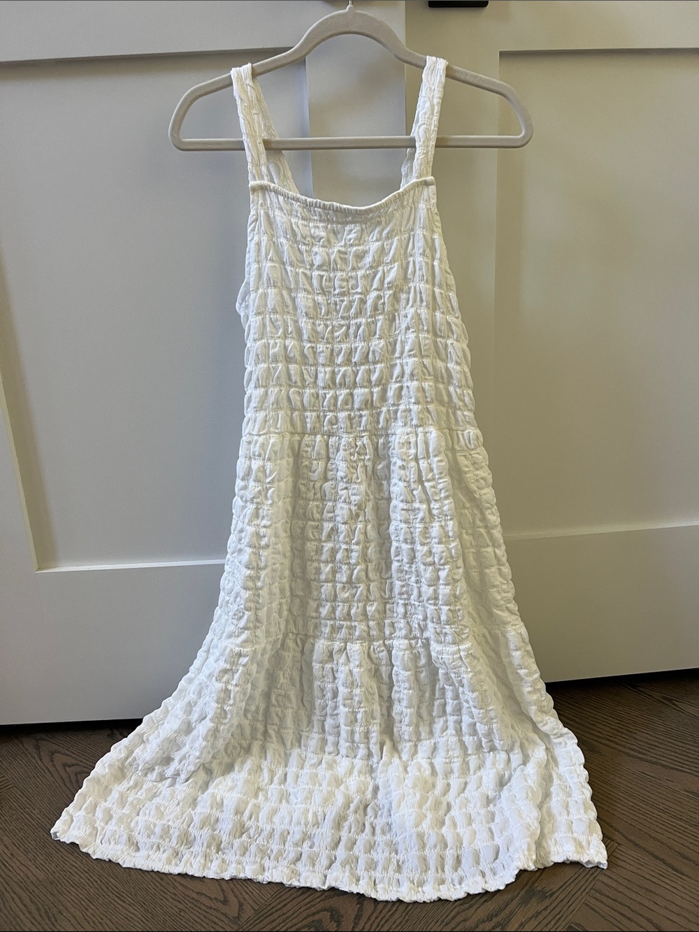Zara White Smocked Sundress for Girls